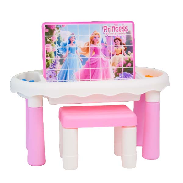 DIY Princess Puzzle Table 6-in-1 activity set