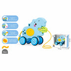 Pull Rope Car Toy with Light and Music