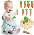 Montessori Wooden Carrot Harvesting Game Toys