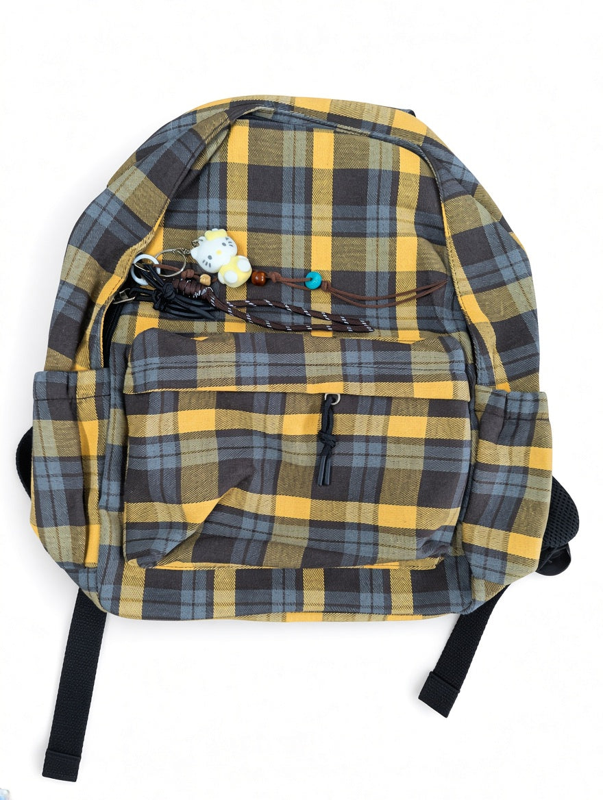Campus Classic Plaid Backpack