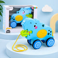 Pull Rope Car Toy with Light and Music