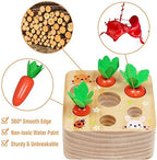 Montessori Wooden Carrot Harvesting Game Toys