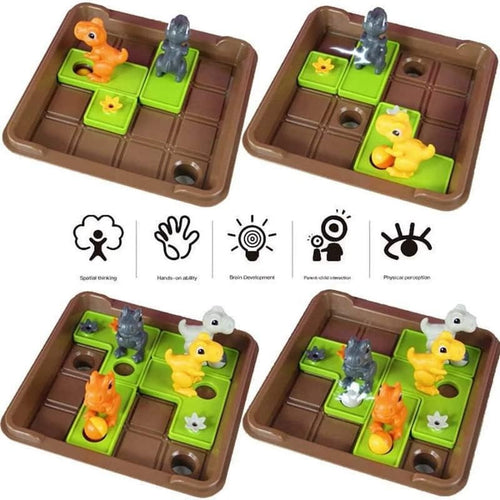 Dinosaur Push Ball! Puzzle Board Game for Kids