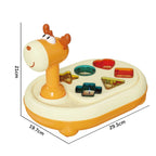 Interactive educational shape sorter toy for babies